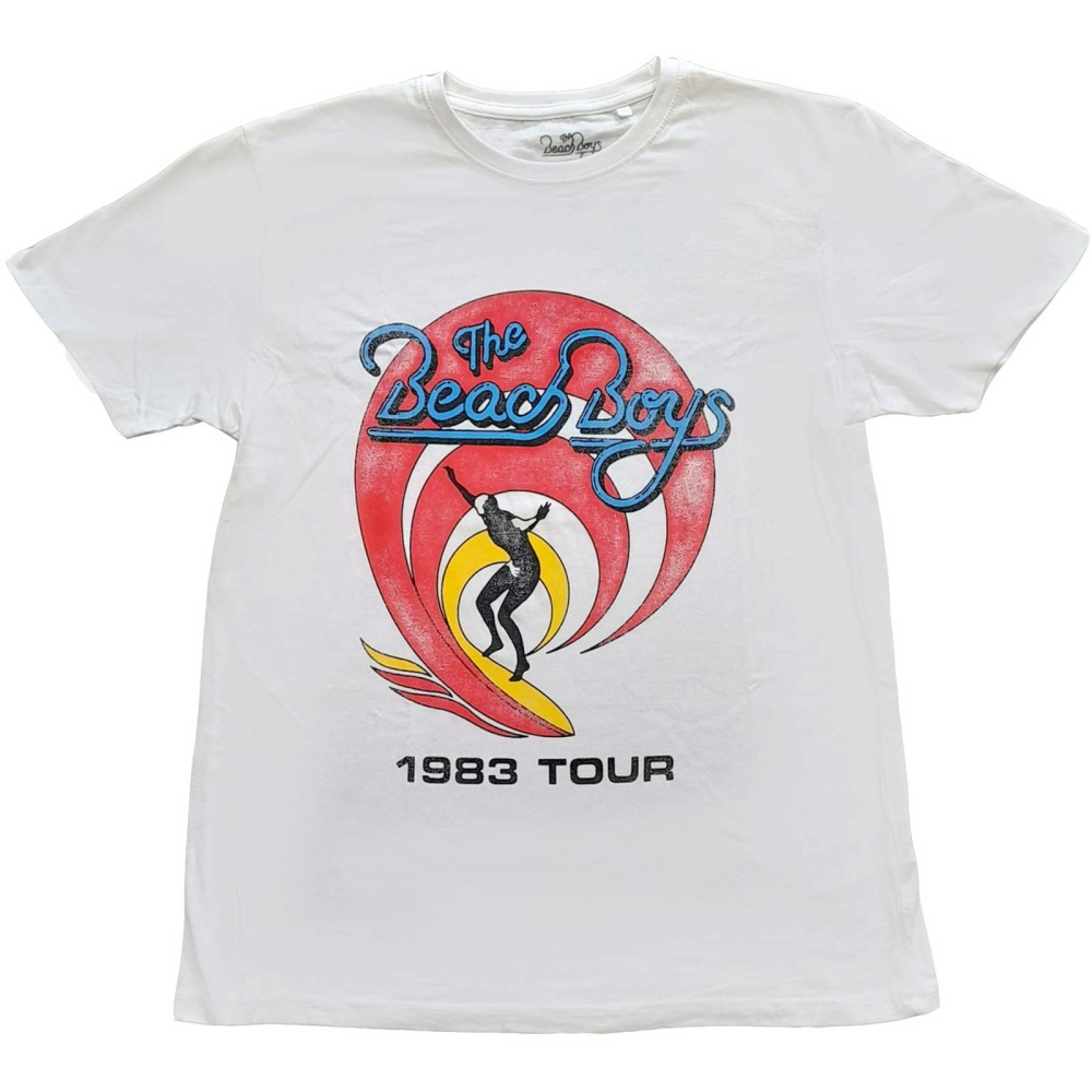 The Beach Boys - Surfer '83 Vintage Tshirt Homme - Blanc